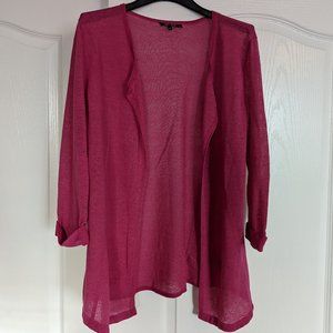 NIC+ZOE pink knit cardigan